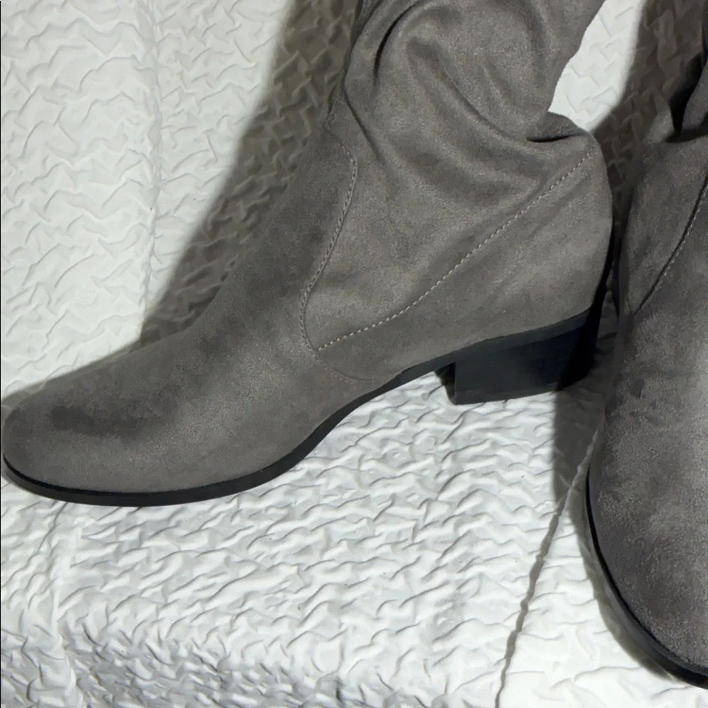 Charles By Charles David Dark Gray Over the Knee Boots NWOT